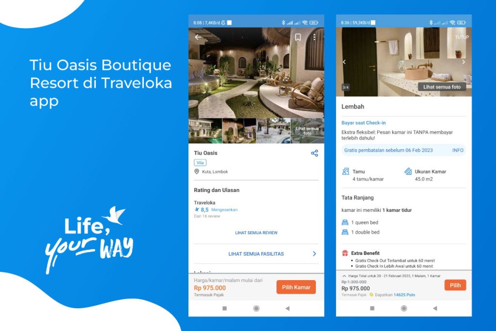 Tiu Oasis Boutique Resort di Traveloka app