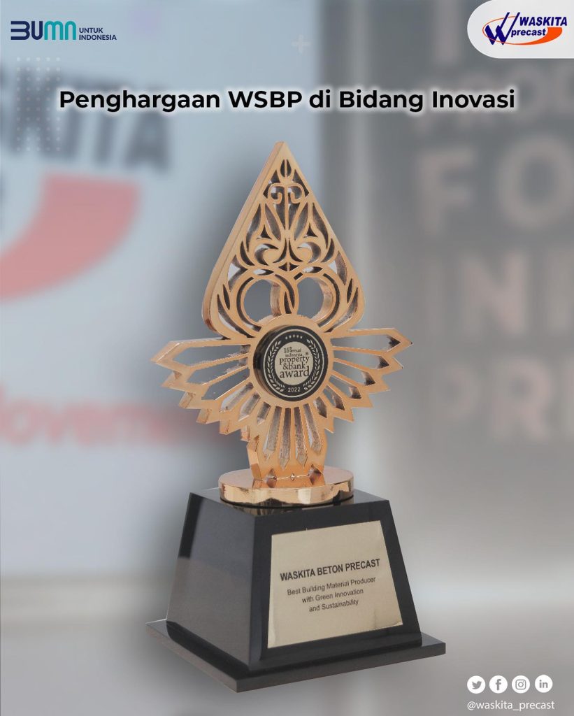 The Best Building Material Producer with Green Innovation and Sustainability dari 16th Annual Indonesia Property & Bank Award 2022