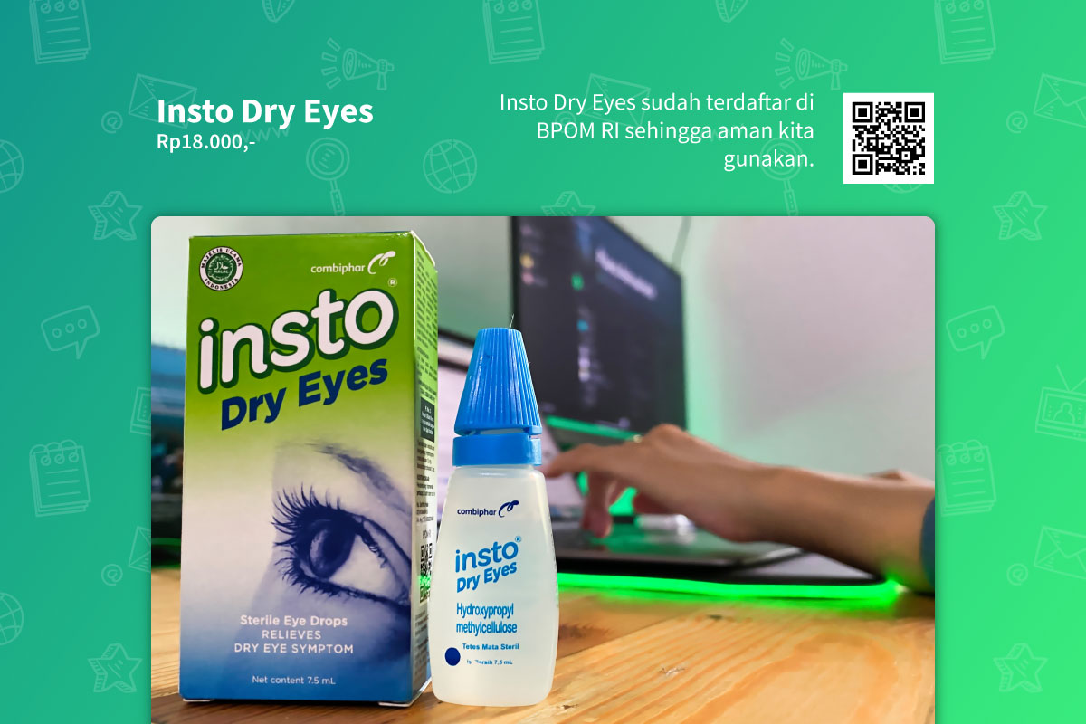 Insto Dry Eyes sudah terdaftar di BPOM RI